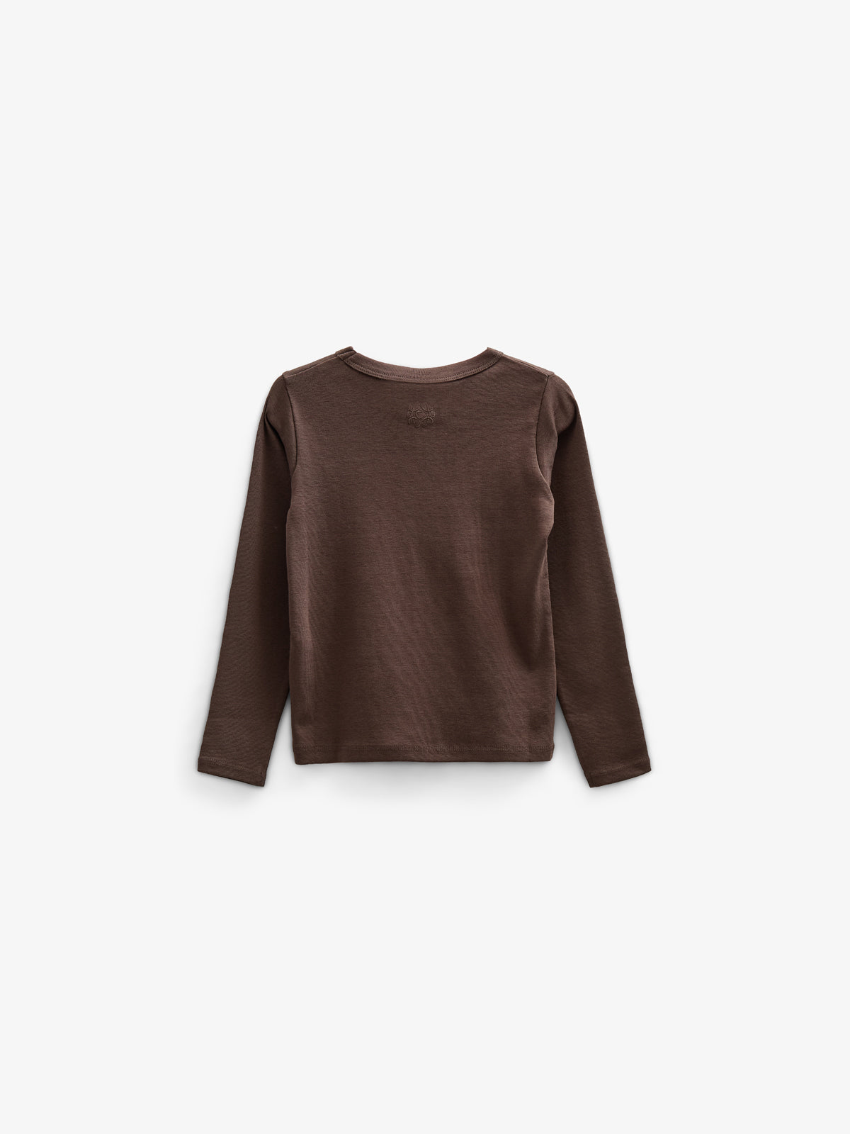 Langarm-T-Shirt mit Brusttasche - Kids - Chocolate | 100870 Sienna