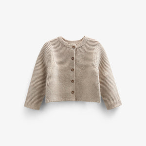 Strickjacke aus Wolle - Tween - Caffe Latte Melange | 100875 Maya
