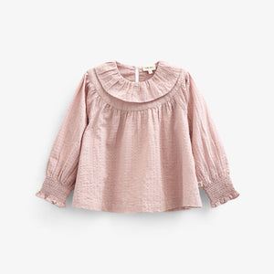 Baumwollbluse mit Kragen - Kids - Rose | 100884 Claire
