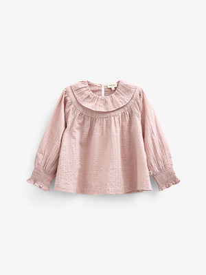Baumwollbluse mit Kragen - Kids - Rose | 100884 Claire