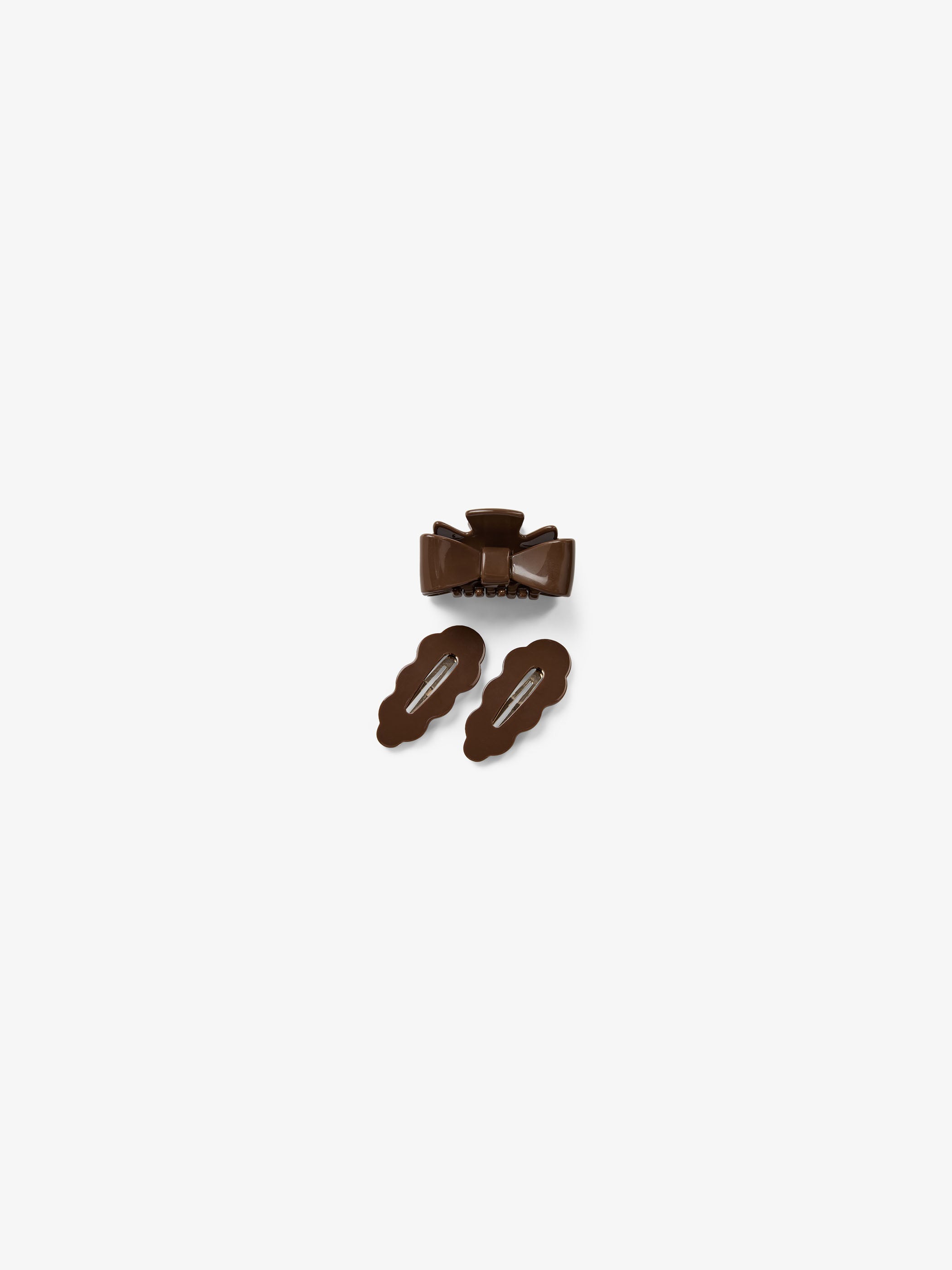 Set Klick- Haarspange & Haarklammer - All - Chocolate | 100886 Cille