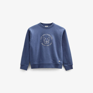 Sweatshirt mit Rundhalsausschnitt - Tween - Indigo Blue Melange | 100889 Justin