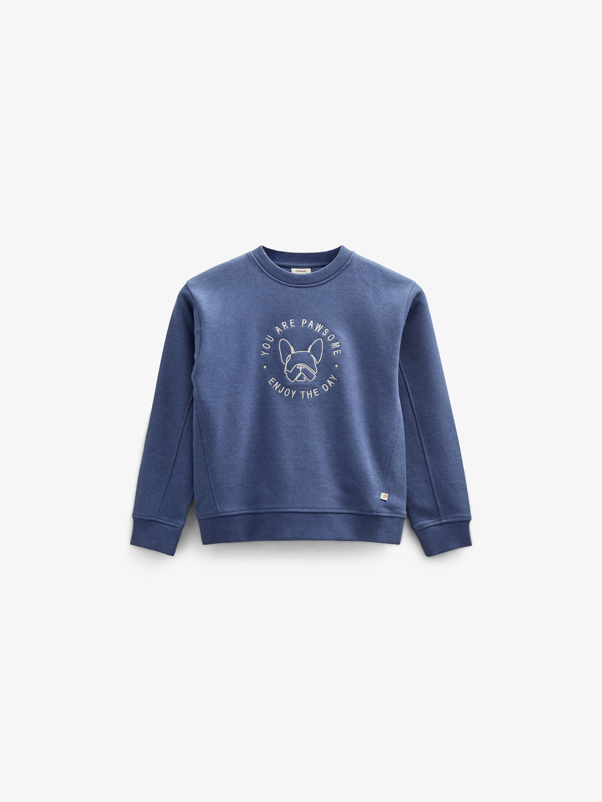 Sweatshirt mit Rundhalsausschnitt - Tween - Indigo Blue Melange | 100889 Justin