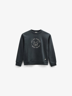 Sweatshirt mit Rundhalsausschnitt - Tween - Forest Green Melange | 100893 Justin