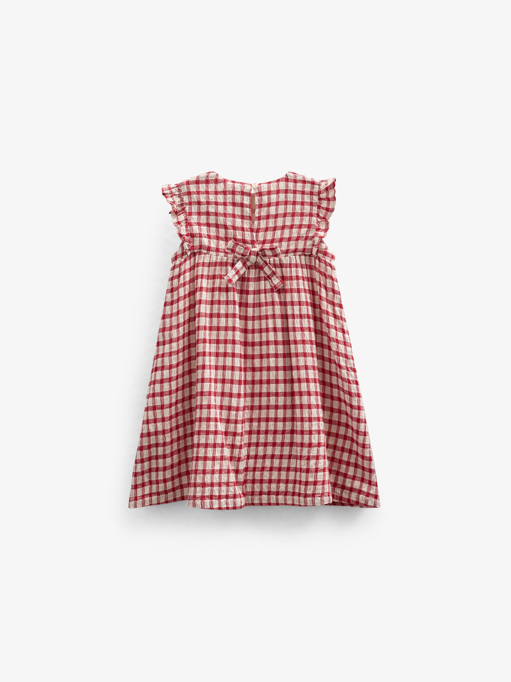 Kariertes Baumwollkleid - Kids - Cherry Red | 100904 Bonnie