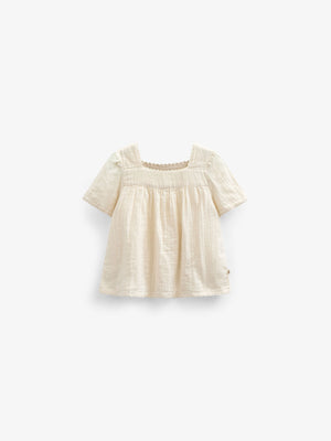Gaze Kurzarmbluse - Kids - Off White | 100918 Jasmine
