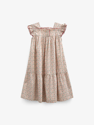 Blumenbedrucktes Poplin-Kleid - Kids - Rose | 100960 Poppy