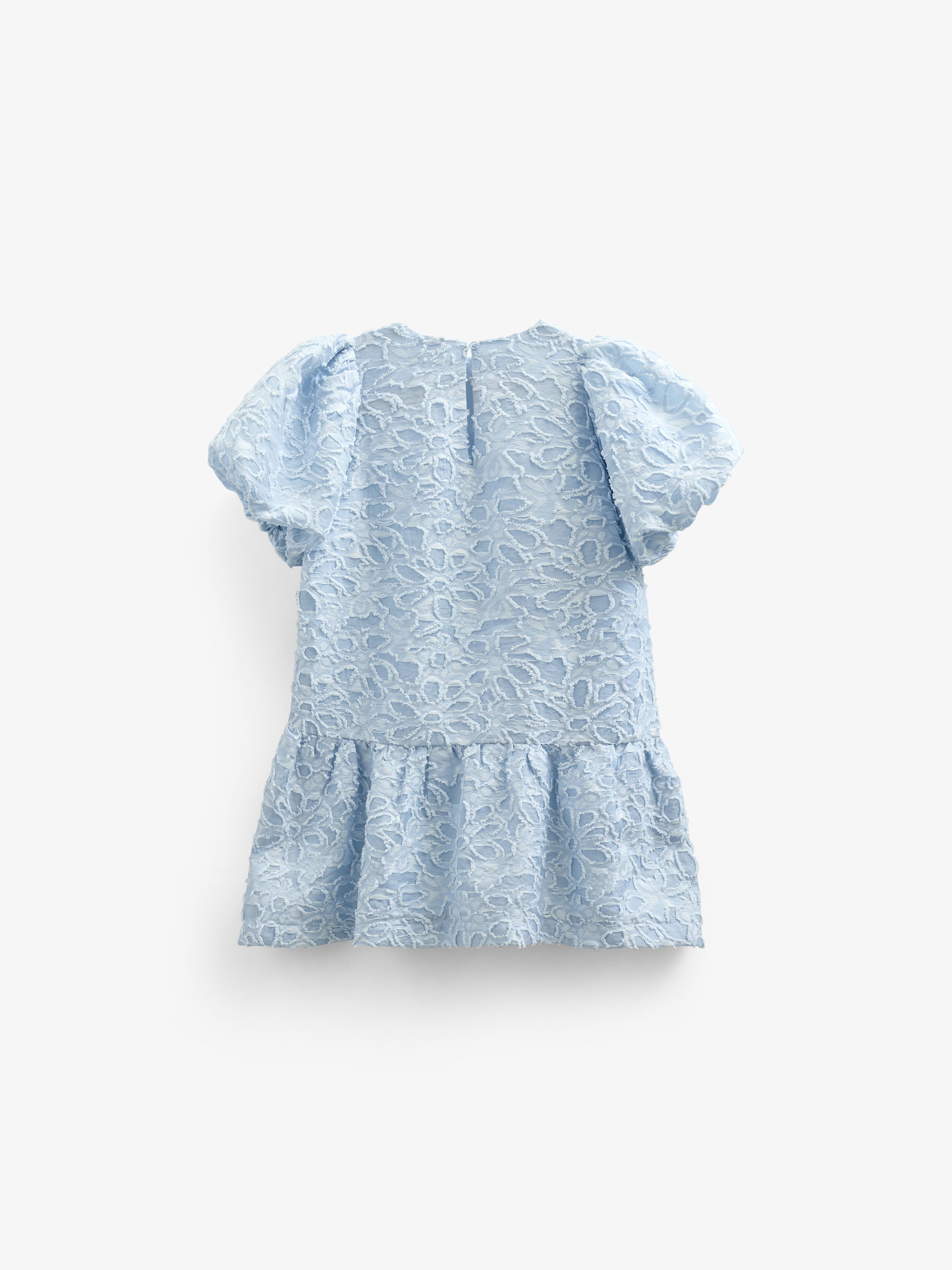 Jacquard-Kleid aus Baumwollmischung - Kids - Light Blue | 100994 Giselle