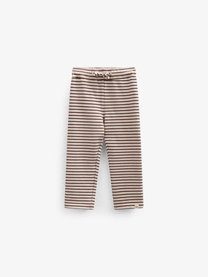 Gestreifte Jerseyhose - Kids - Brown | 101000 Emmie