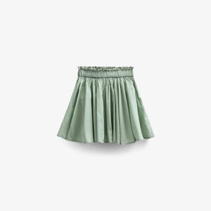 Baumwollrock mit Zick Zack Rüsche - Tween - Dusty Green | 101069 Alma