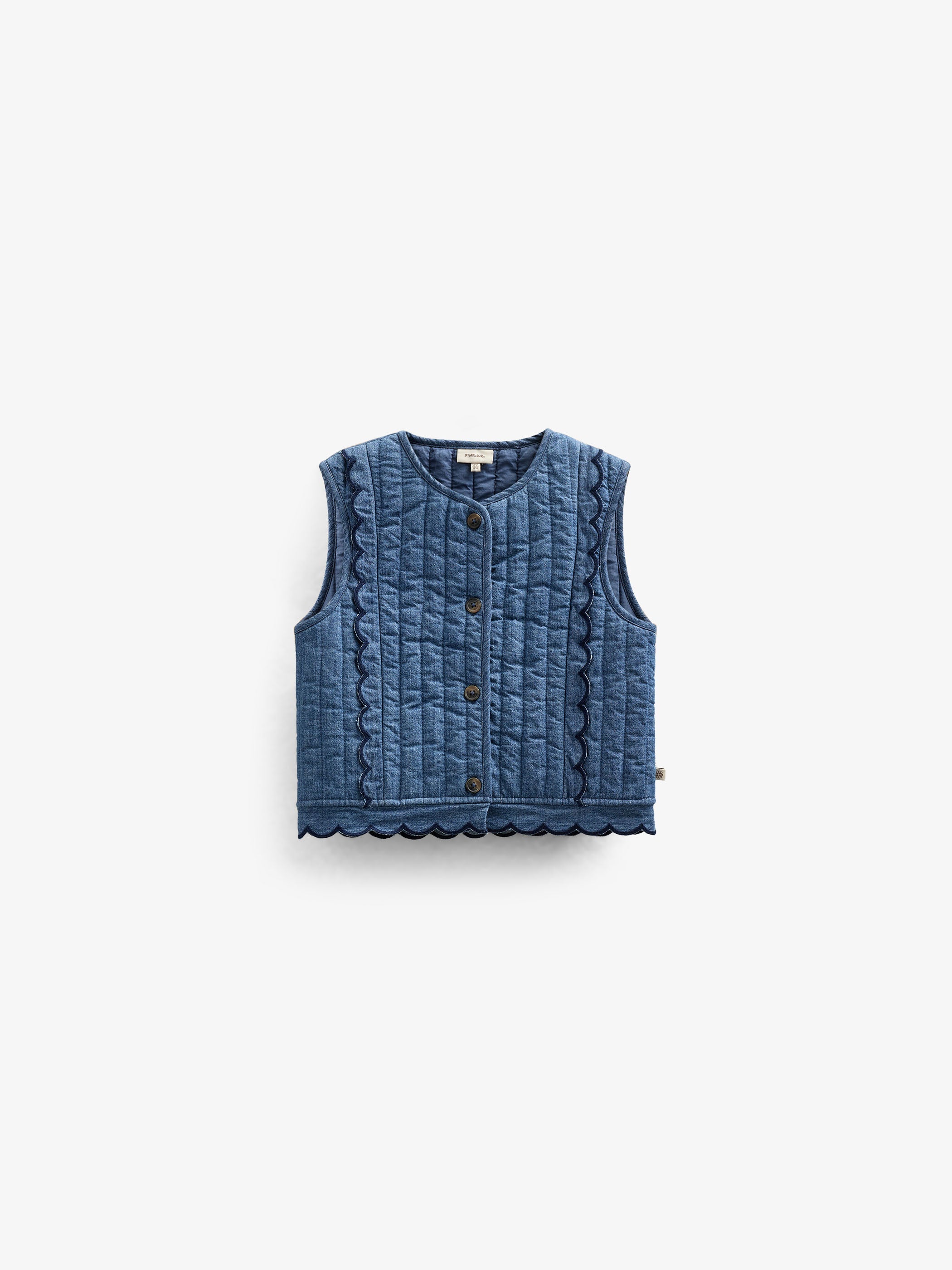Gesteppte Denimweste - Kids - Blue Denim | 101052 Isabella