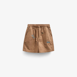 Embroidered Cotton Shorts - Kids - Coconut | 101064 Erik