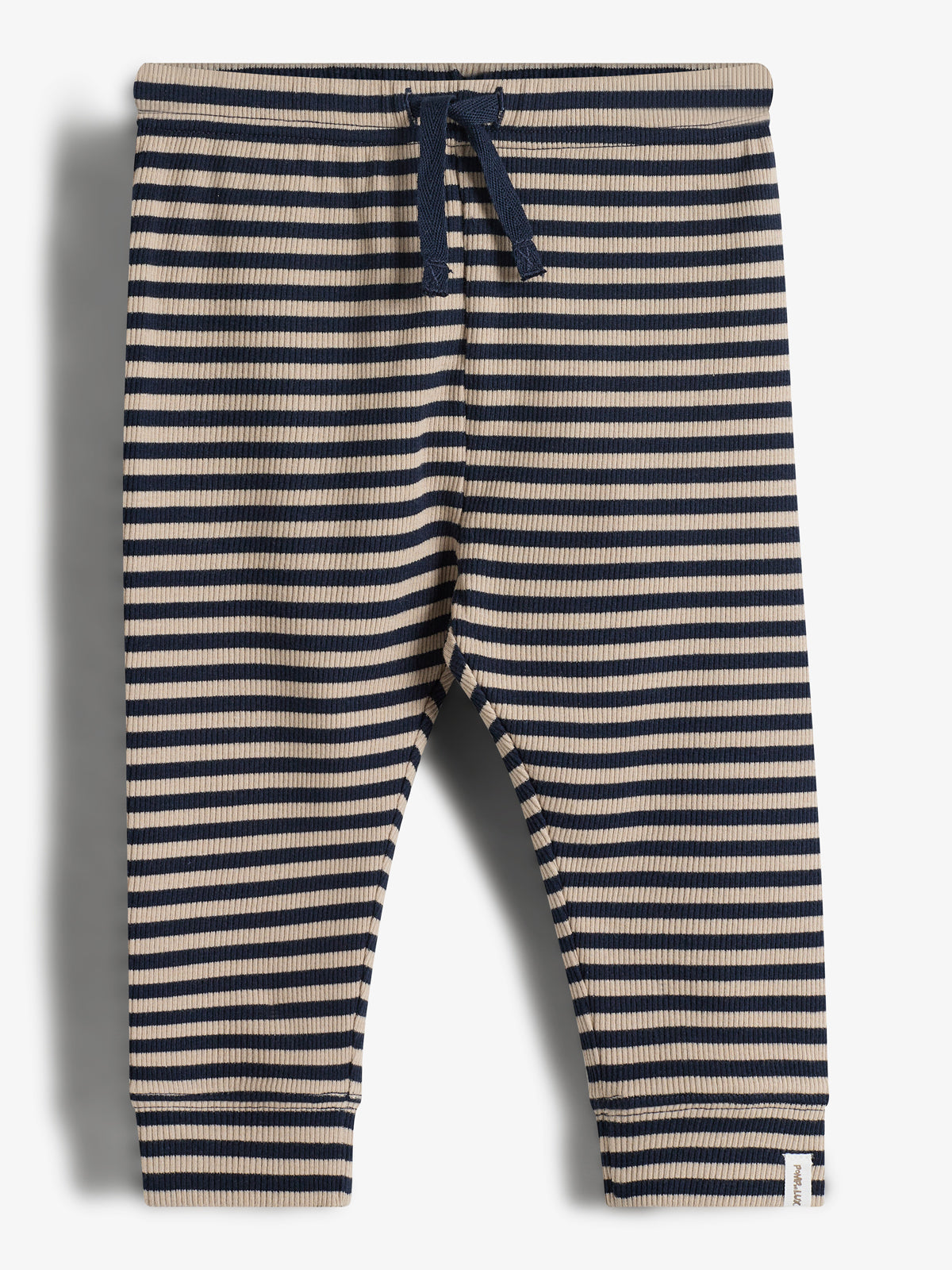 Gestreifte Basic-Rib-Hose - Little - Navy/Beige