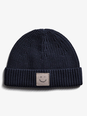 Rippenstrick-Mütze - Little - Navy