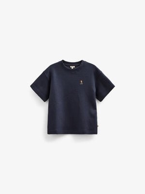 Waffel T-Shirt - Tween - Navy | 101153 Evan