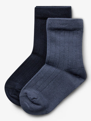 Socken 2er-Pack - Little - Navy/Vintage Blue
