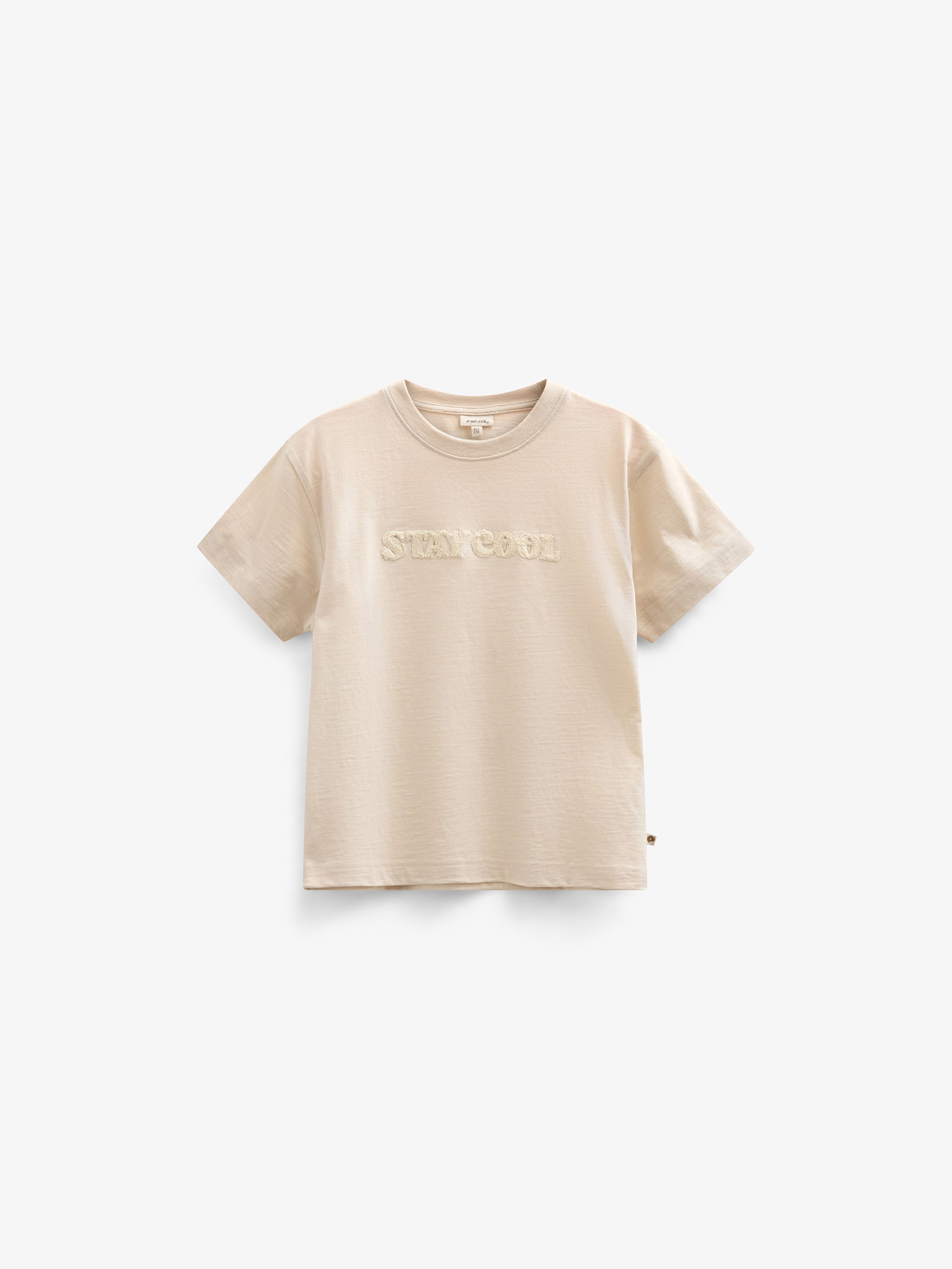 Slub-Jersey Stickerei T-Shirt - Tween - Off White | 101160 Villum