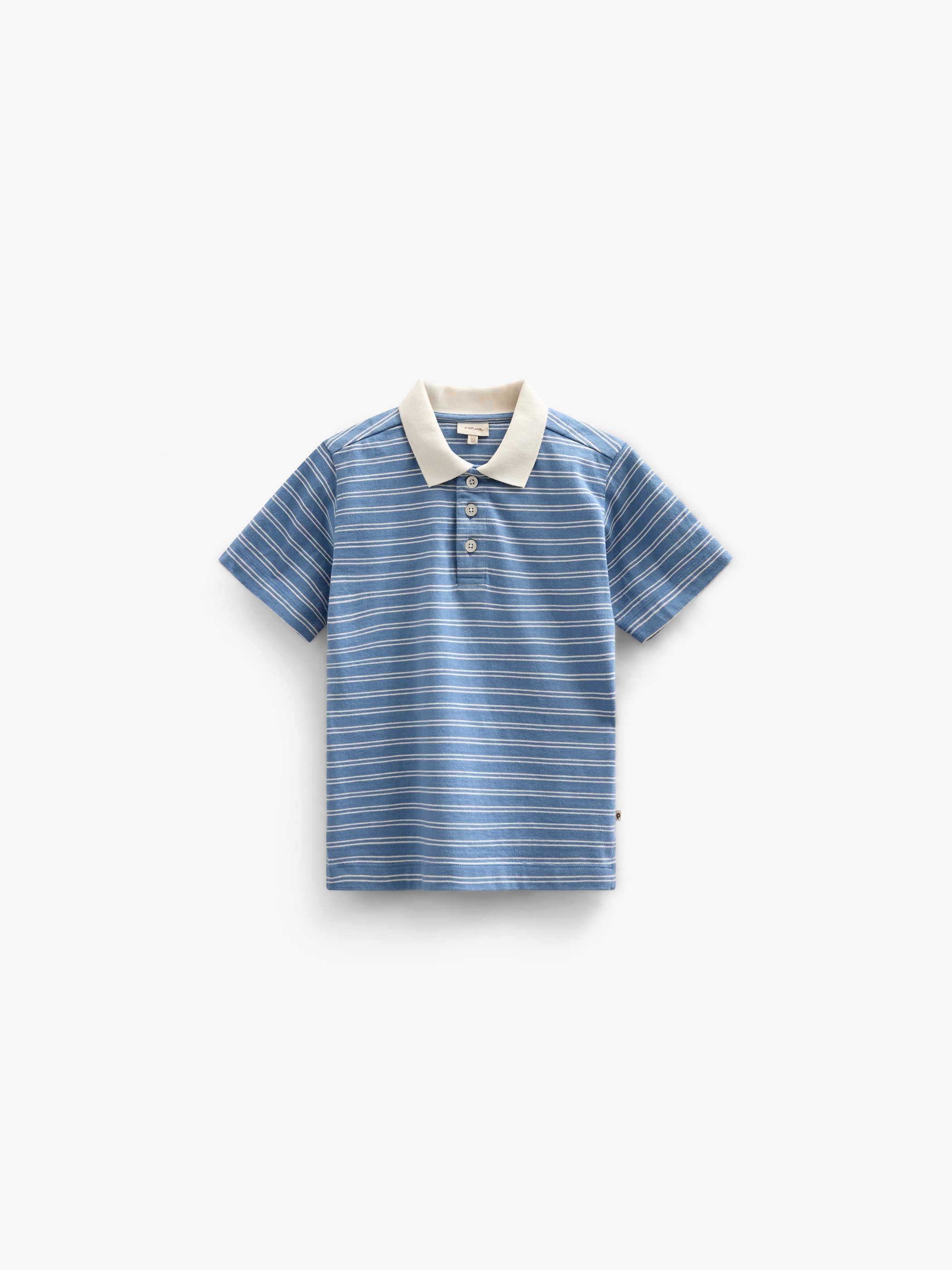 Gestreiftes Jersey-Poloshirt - Tween - Dusty Blue | 101176 Otto