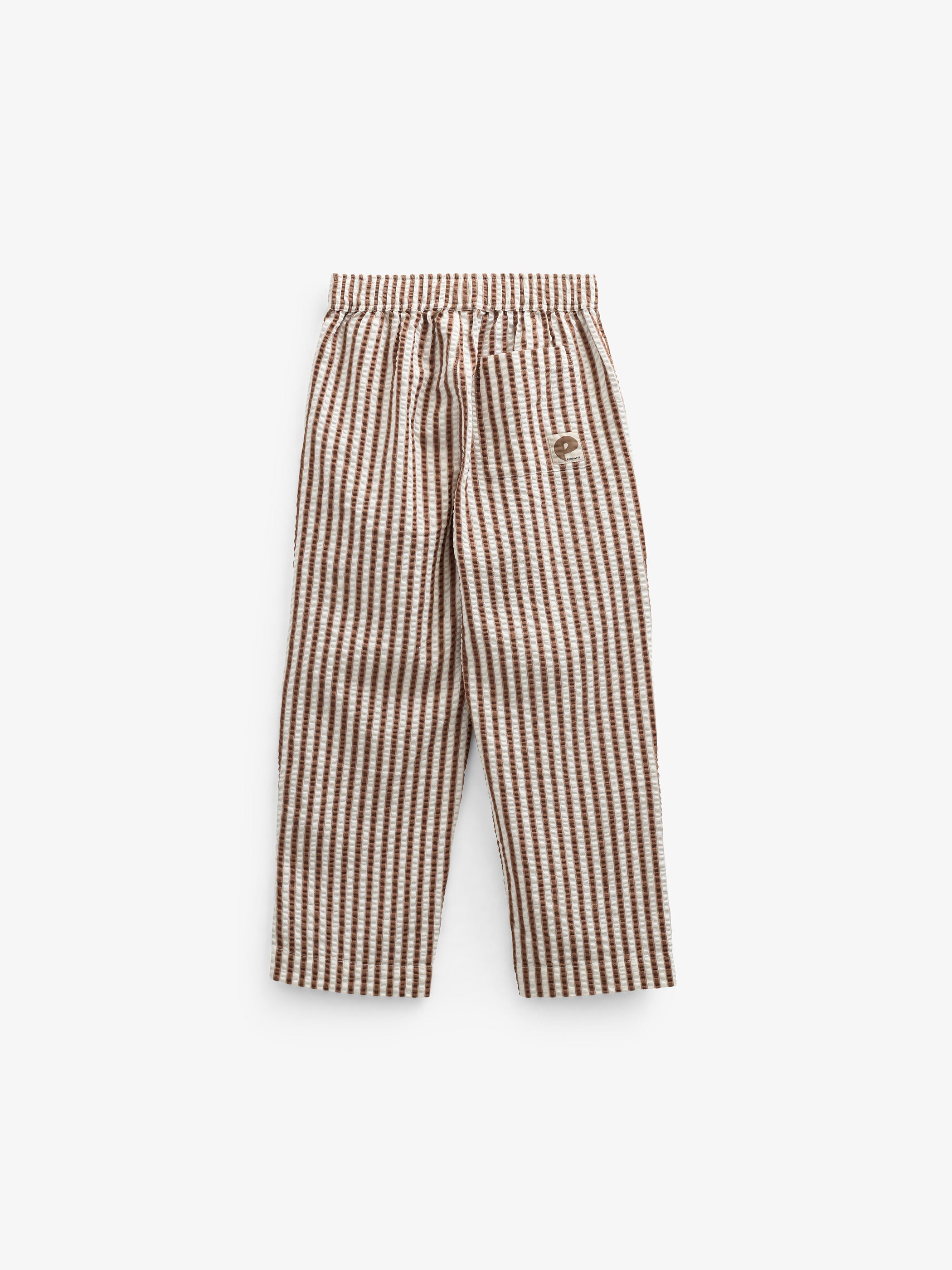 Gestreifte Seersucker Hose - Kids - Brown | 101189 Frank