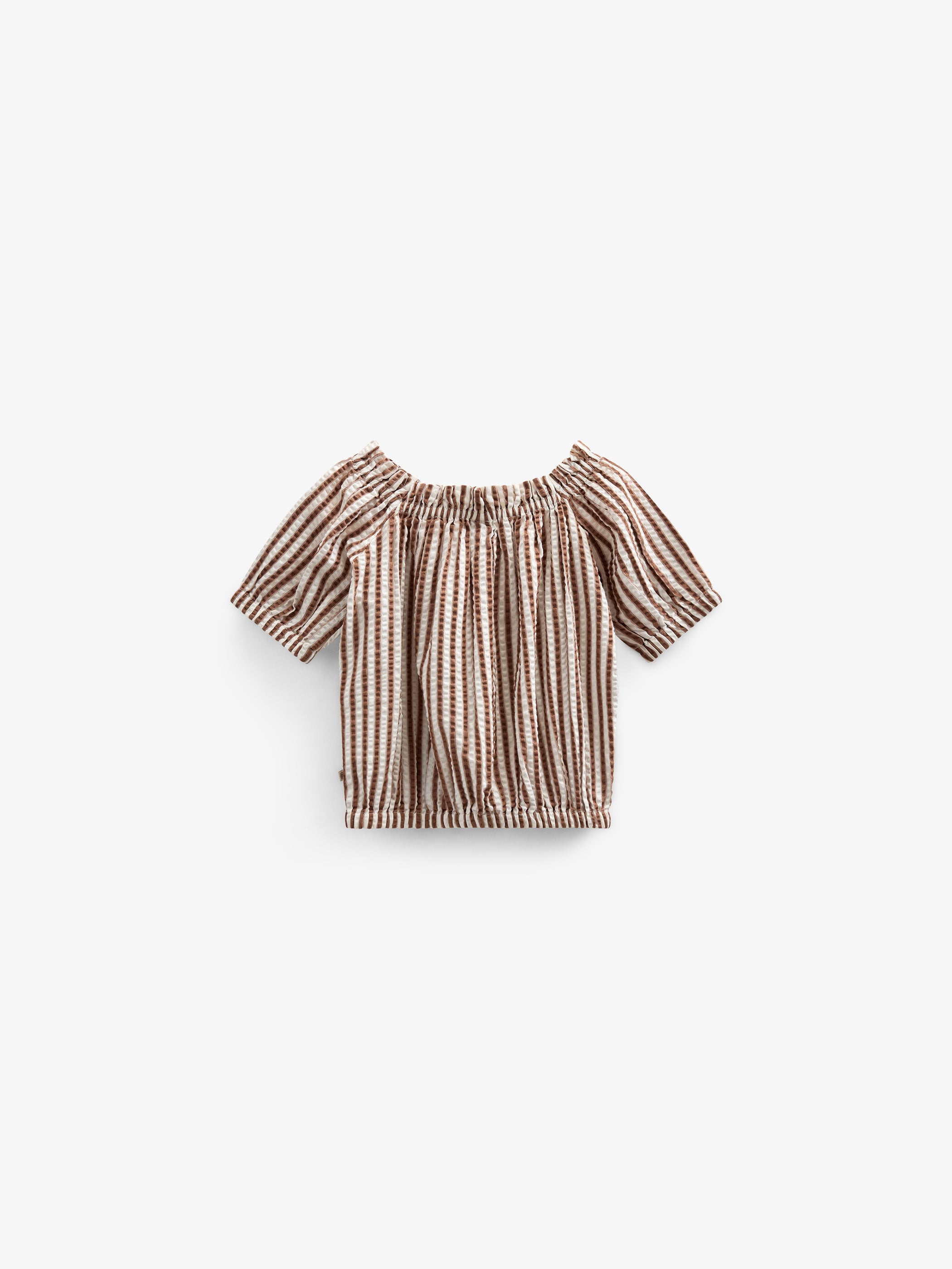 Gestreiftes Seersucker-Top - Tween - Brown | 101192 Nadia