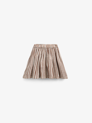 Gestreifter Seersucker-Rock - Tween - Brown | 101194 Nadia
