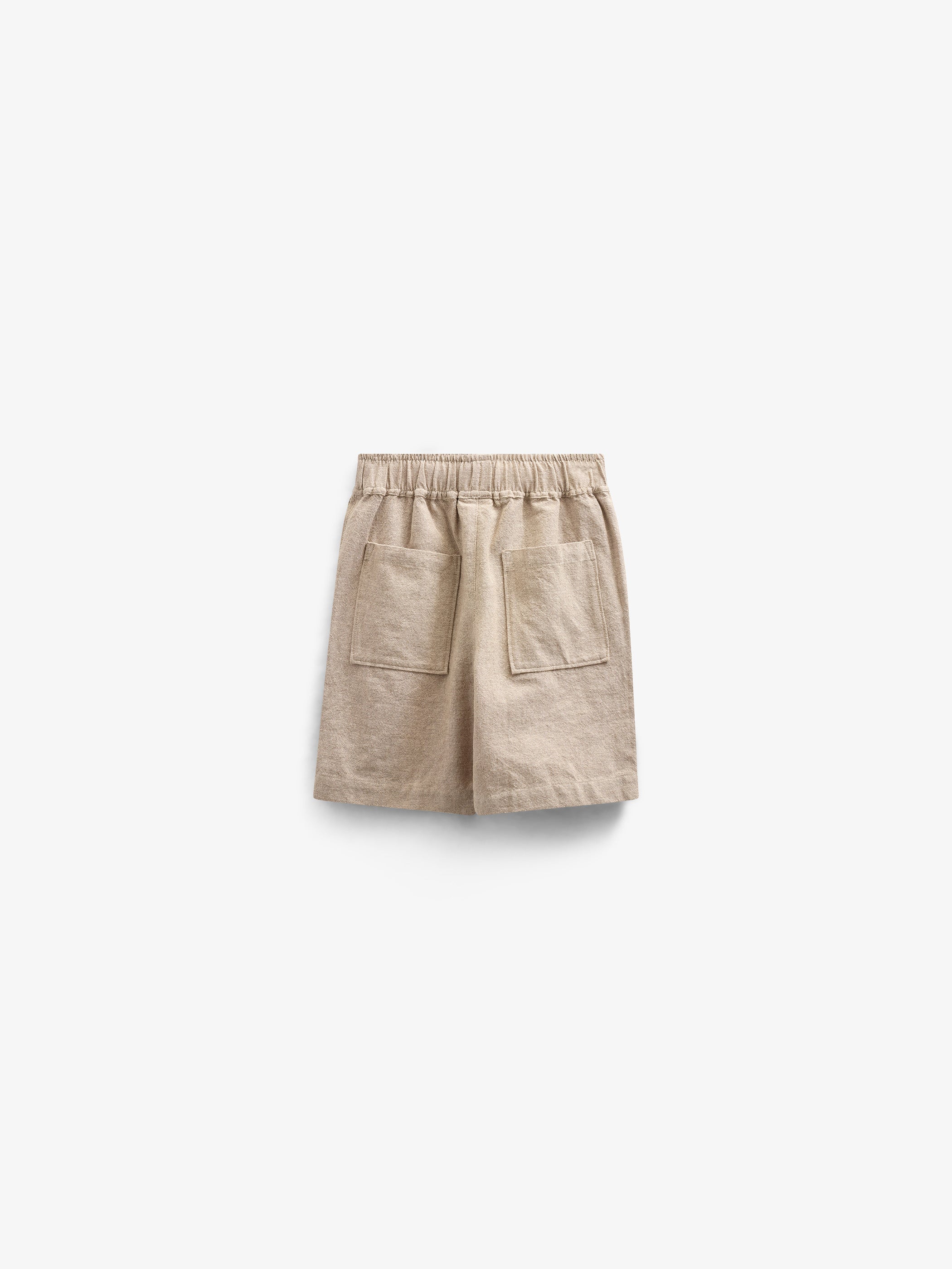 Strukturierte, gewebte Baumwollshorts - Tween - Sand | 101198 Walter