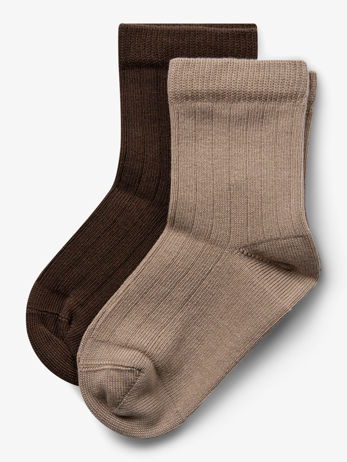 Socken 2er-Pack - Little - Dark Earth/Dark Beige