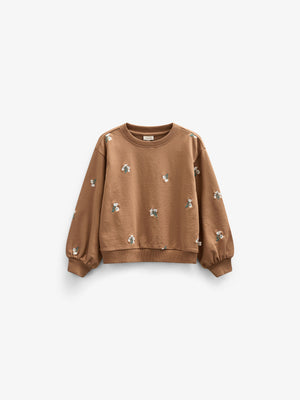 Besticktes Crewneck Sweatshirt - Kids - Coconut | 101213 Kimber