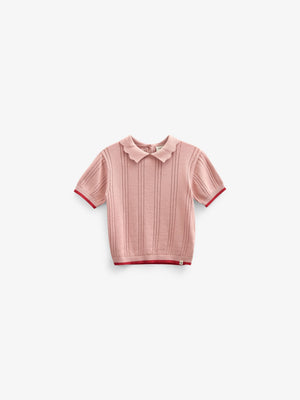 Mädchen gestricktes Polo - Kids - Rose | 101241 Helena
