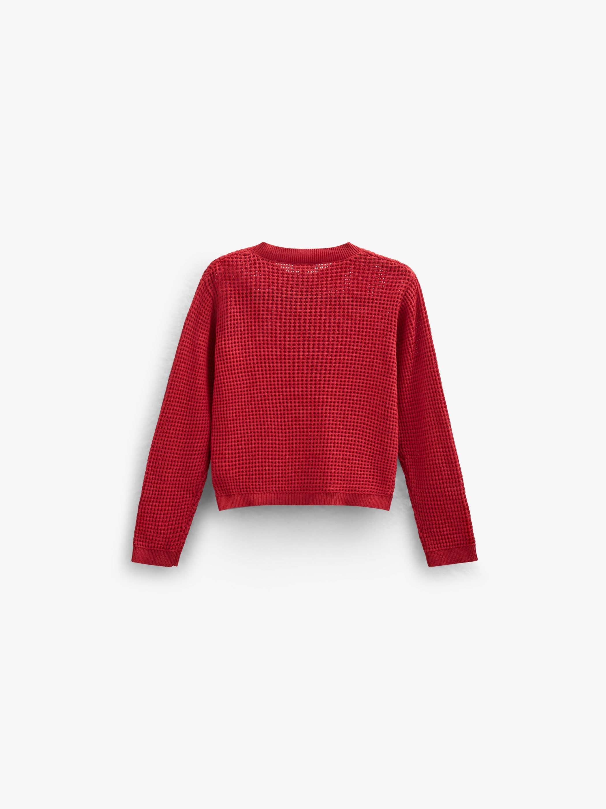 Baumwoll-Strickjacke - Kids - Cherry Red | 101269 Katie