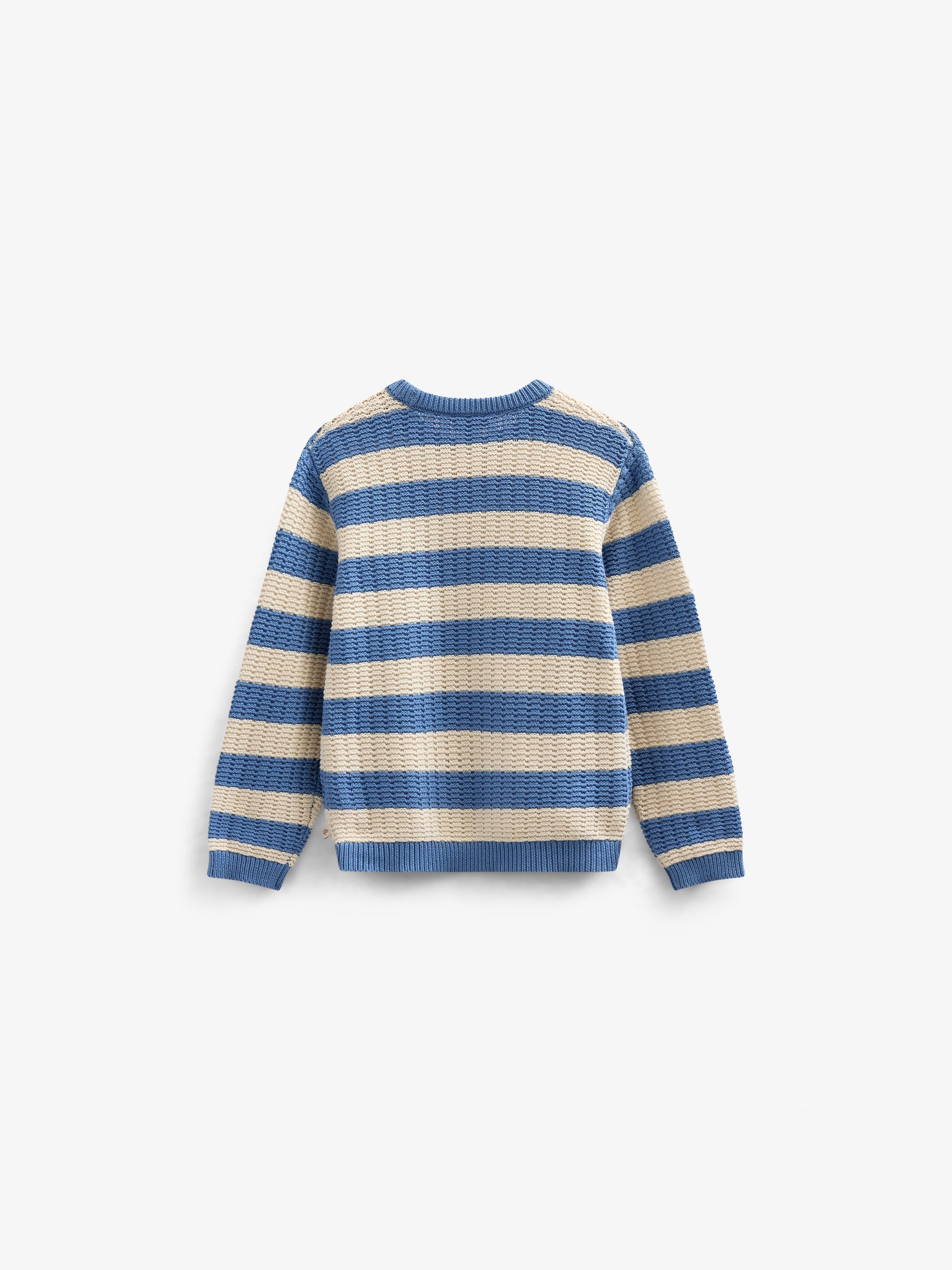Gestreifter Strick - Tween - Dusty Blue / Offwhite | 101284 Brady