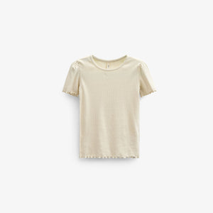T-Shirt aus Modalripp - Tween - OffWhite | 101305 Lottie