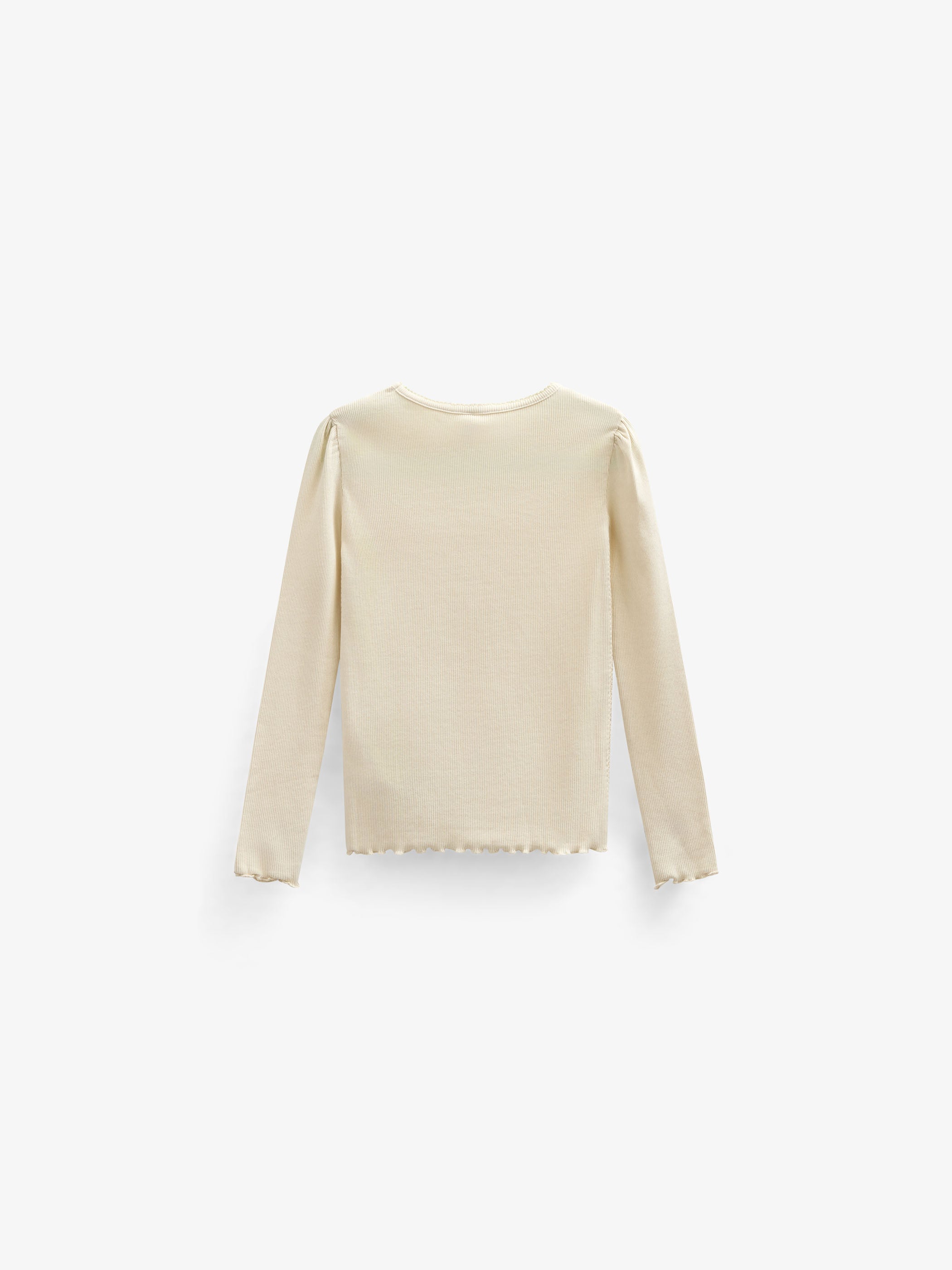 Langärmeliges T-Shirt aus Modalripp - Kids - OffWhite | 101312 Lottie