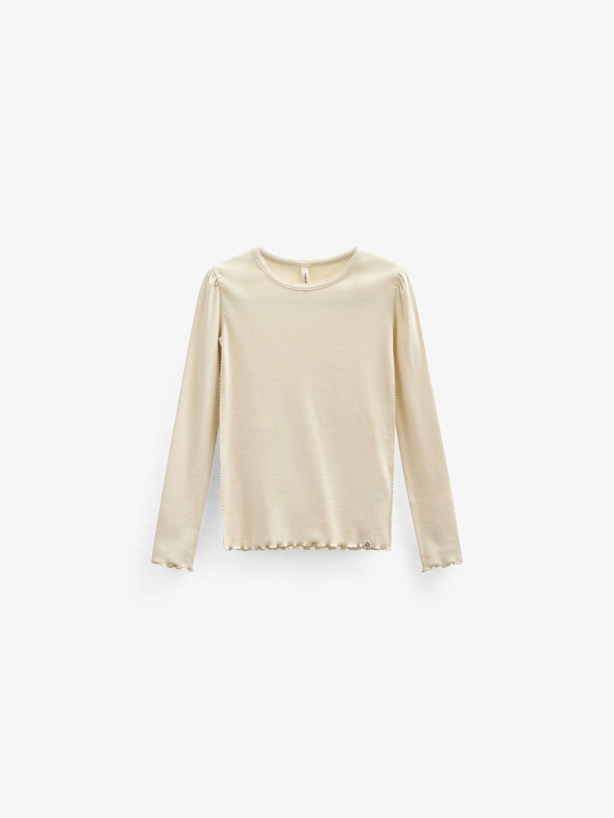 Langärmeliges T-Shirt aus Modalripp - Tween - OffWhite | 101313 Lottie