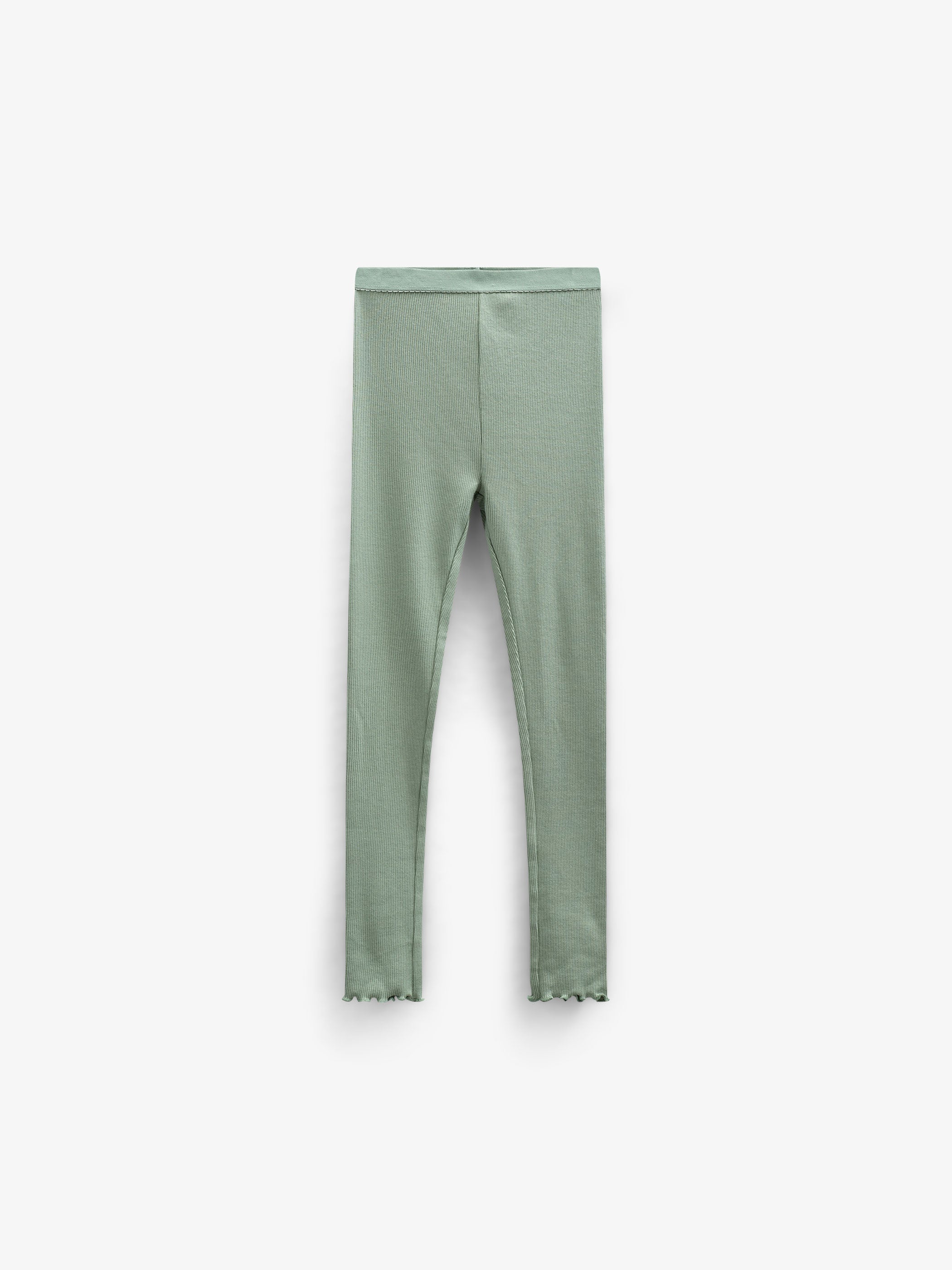 Modal-Ripp-Leggings - Tween - Dusty Green | 101327 Lottie