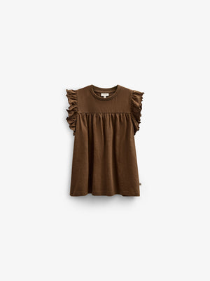 Jersey-Bluse - Tween - Dark Brown | 101333 Lucia