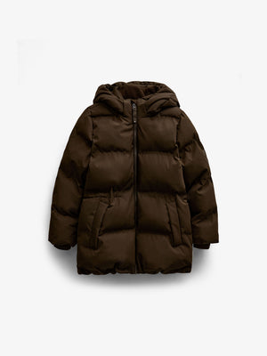Adventure® Winterjacke mit verstellbarer Taille Tween - Dark Brown | 101414 Elenor