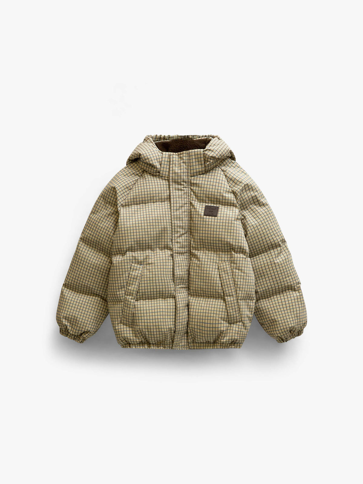 Karierte Steppjacke Kids - Brown | 101422 Riley
