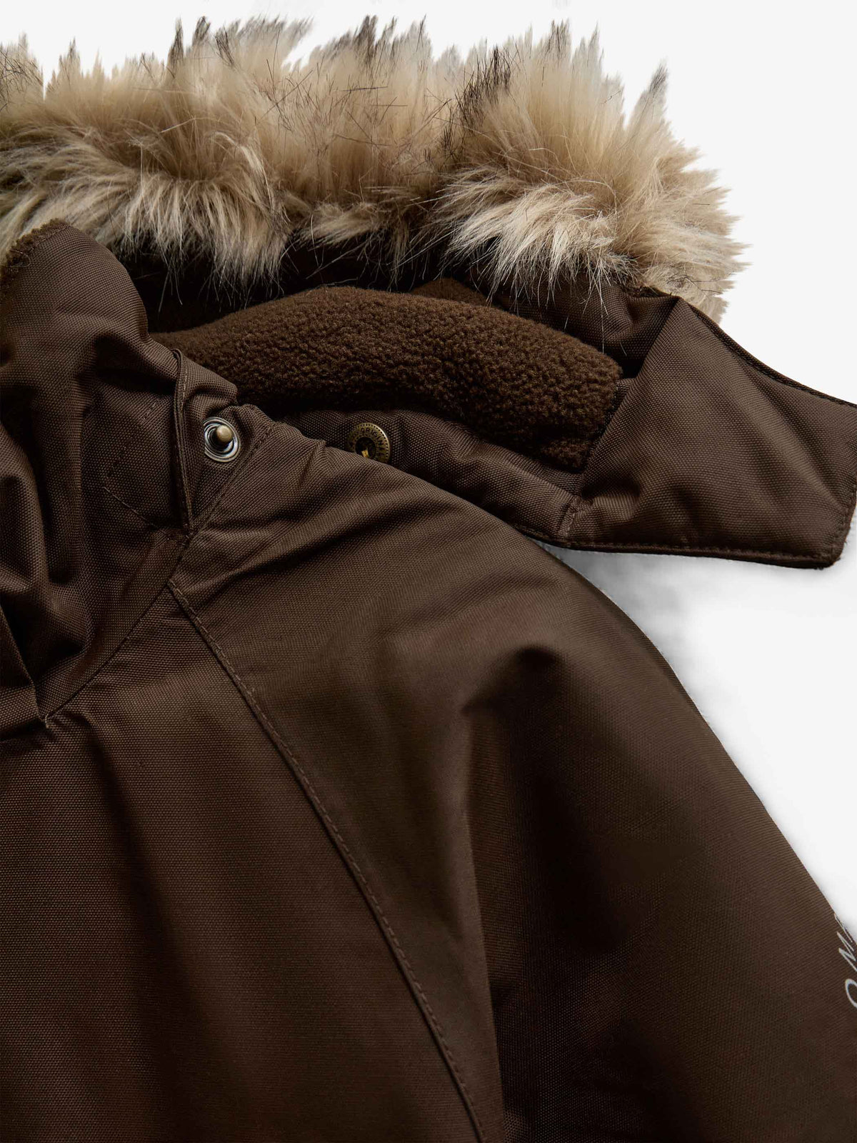 Snowsuit with Faux Fur - Kids - Dark Brown | 101424 Sky