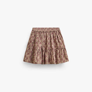 Geblümter Baumwollrock Tween - Rose/Bordeaux | 101430 Nova