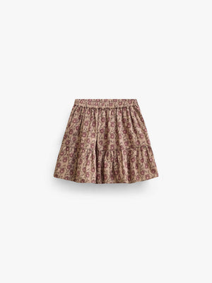 Geblümter Baumwollrock Tween - Rose/Bordeaux | 101430 Nova