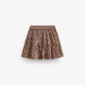 Geblümter Baumwollrock Tween - Rose/Bordeaux | 101430 Nova