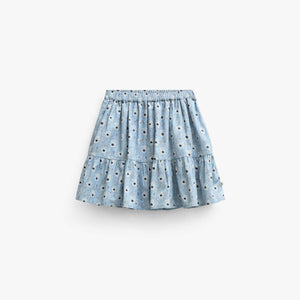 Geblümter Baumwollrock Tween - Blue/Brown | 101432 Nova