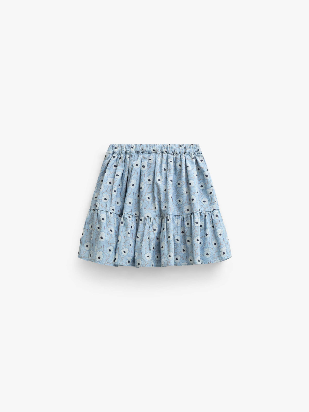 Geblümter Baumwollrock Tween - Blue/Brown | 101432 Nova