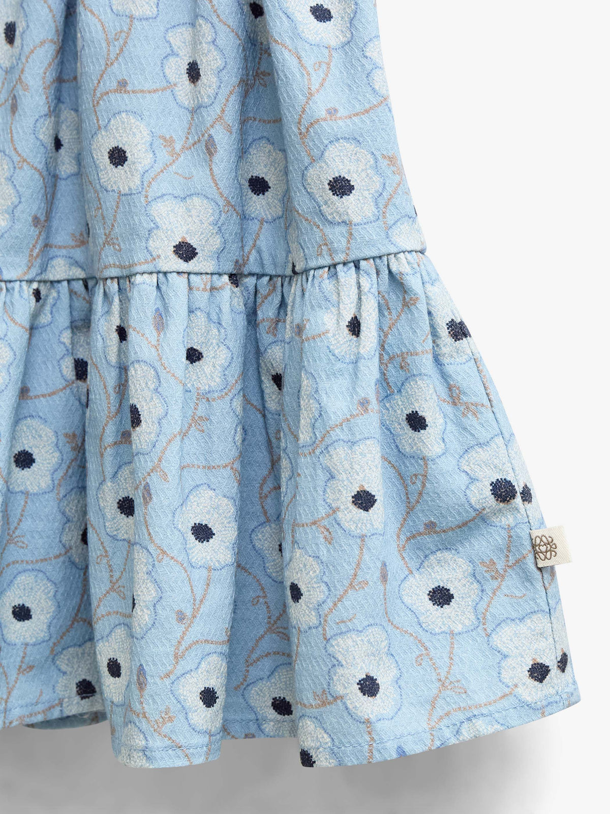 Geblümter Baumwollrock Tween - Blue/Brown | 101432 Nova