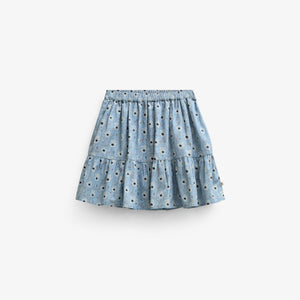 Geblümter Baumwollrock Tween - Blue/Brown | 101432 Nova