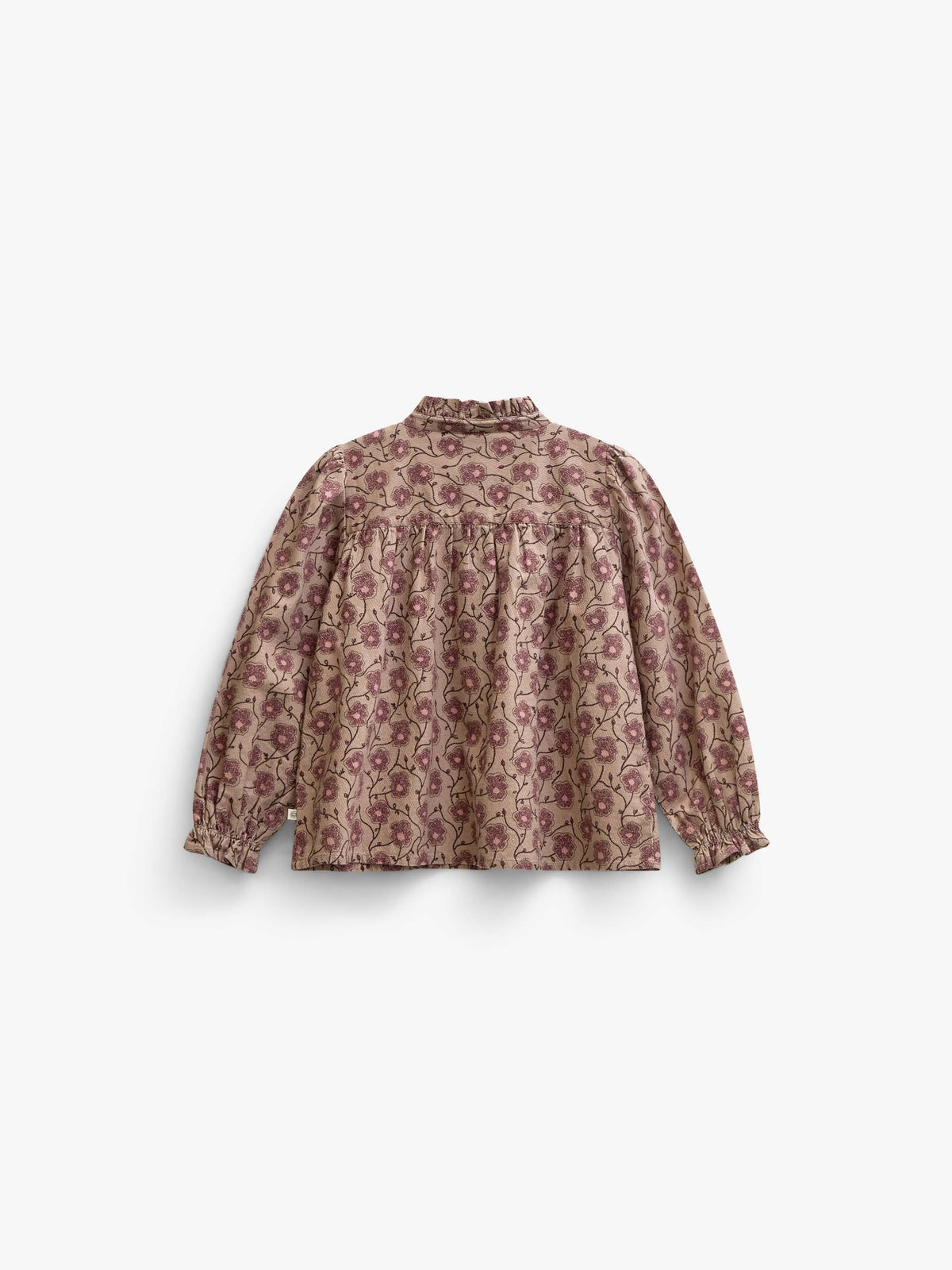 Geblümte Baumwollbluse mit Knopfleiste Tween - Rose/Bordeaux | 101434 Nova