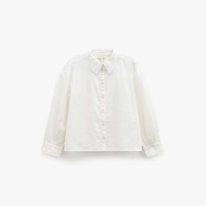 Baumwollhemd mit Spitzenkragen Kids - Offwhite | 101459 Holly