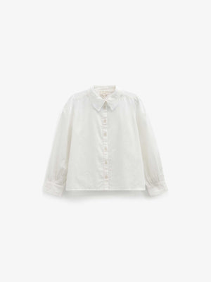 Baumwollhemd mit Spitzenkragen Kids - Offwhite | 101459 Holly