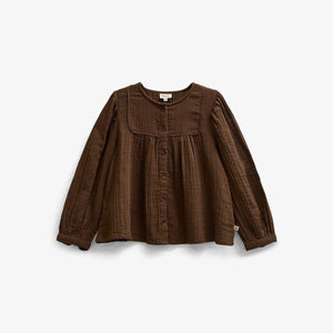 Double Gauze Cotton Blouse - Tween - Brown | 101464 Celina